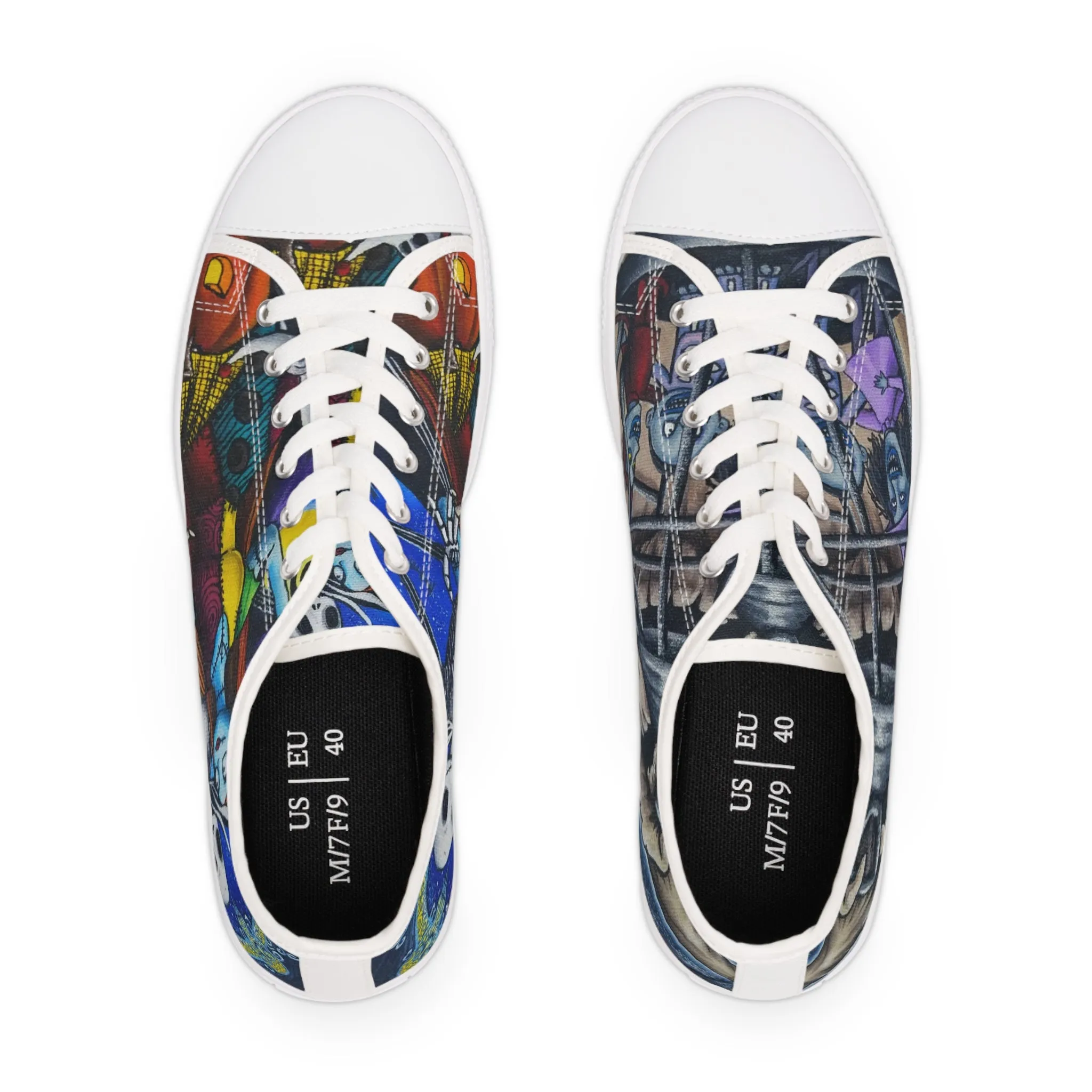 Nightmare Halloween Women's Low Top Sneakers