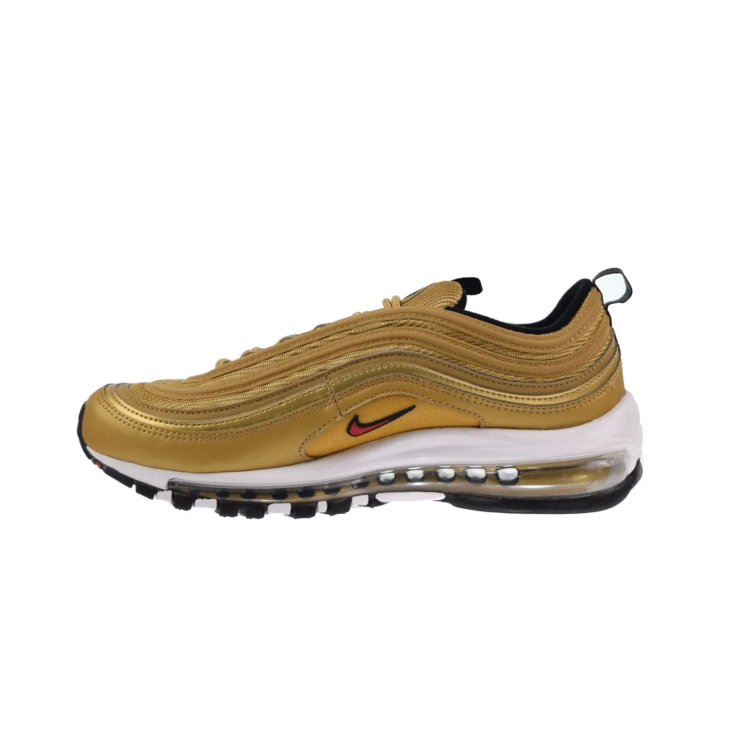 Nike Air Max 97 "Gold Bullet" Men's Shoes Metallic Gold-Red