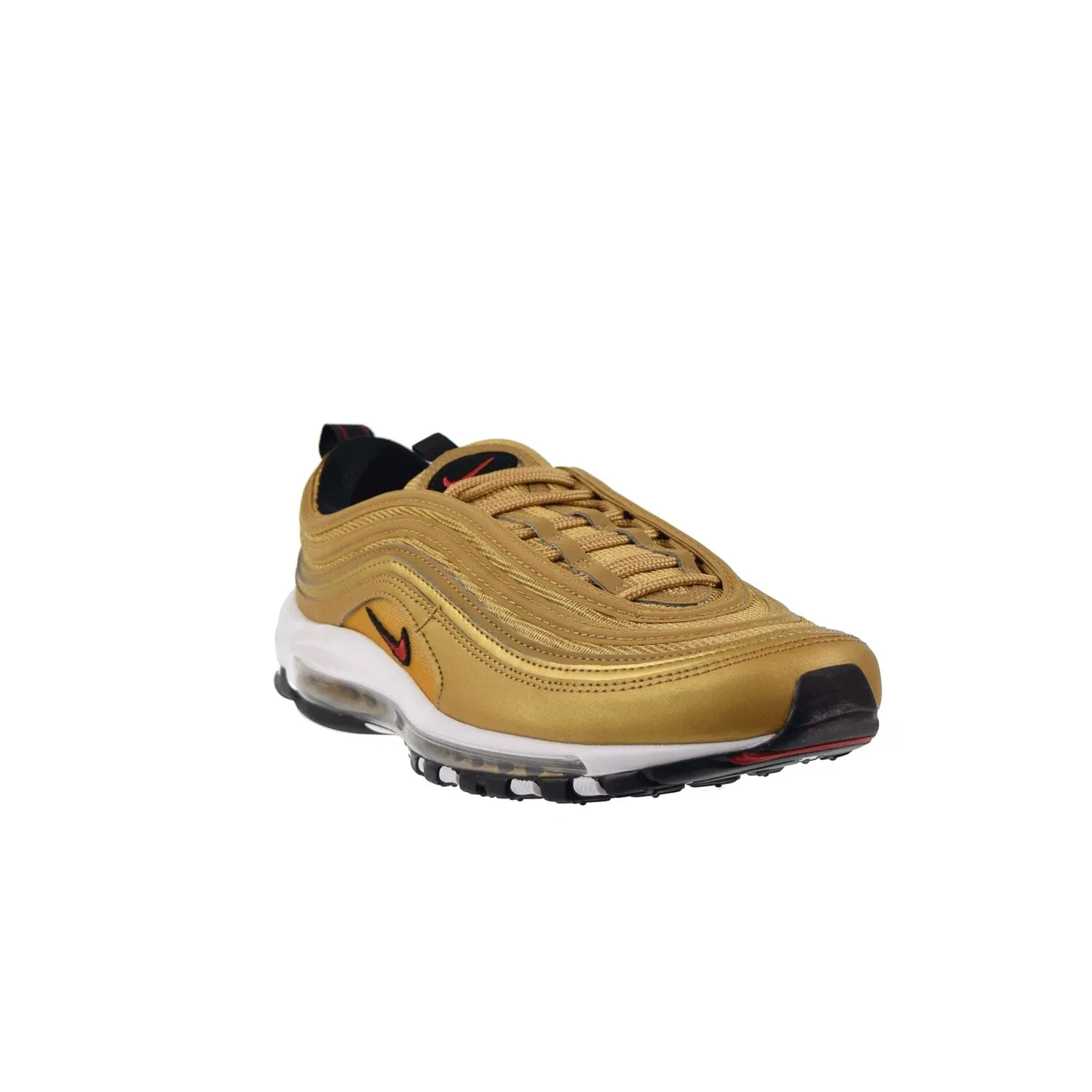 Nike Air Max 97 "Gold Bullet" Men's Shoes Metallic Gold-Red