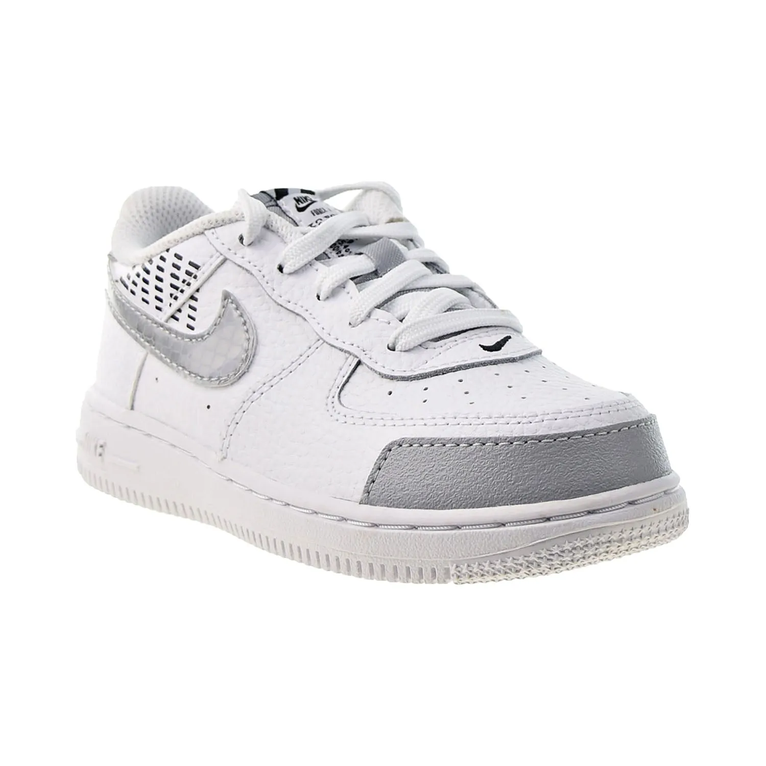 Nike Force 1 LV8 2(TD) Toddlers' Shoes White-Wolf Grey-Black