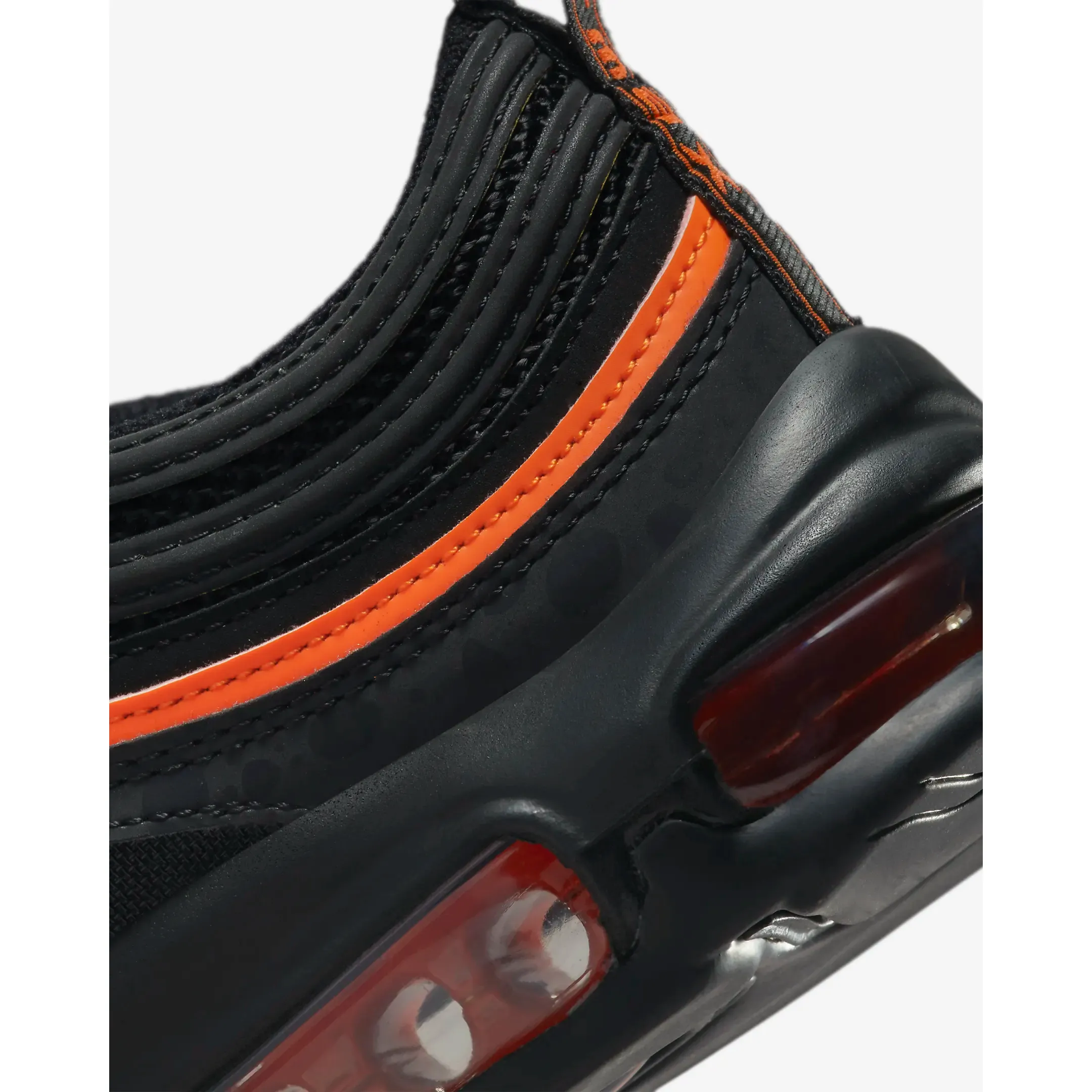 Nike Kid's Air Max 97 Shoes - Black / Safety Orange