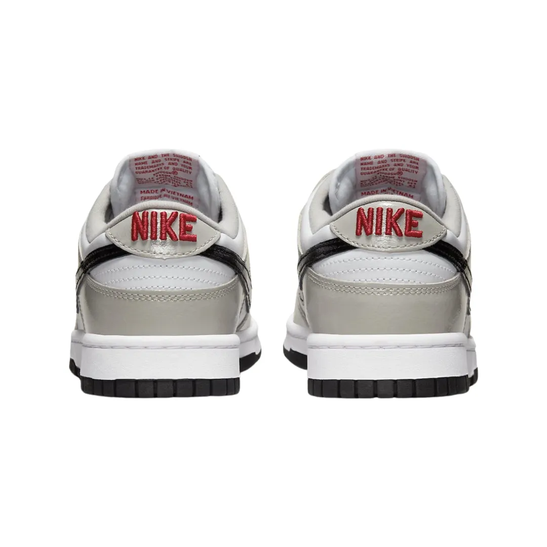 Nike Women's Dunk Low Light Iron Ore Red Black White