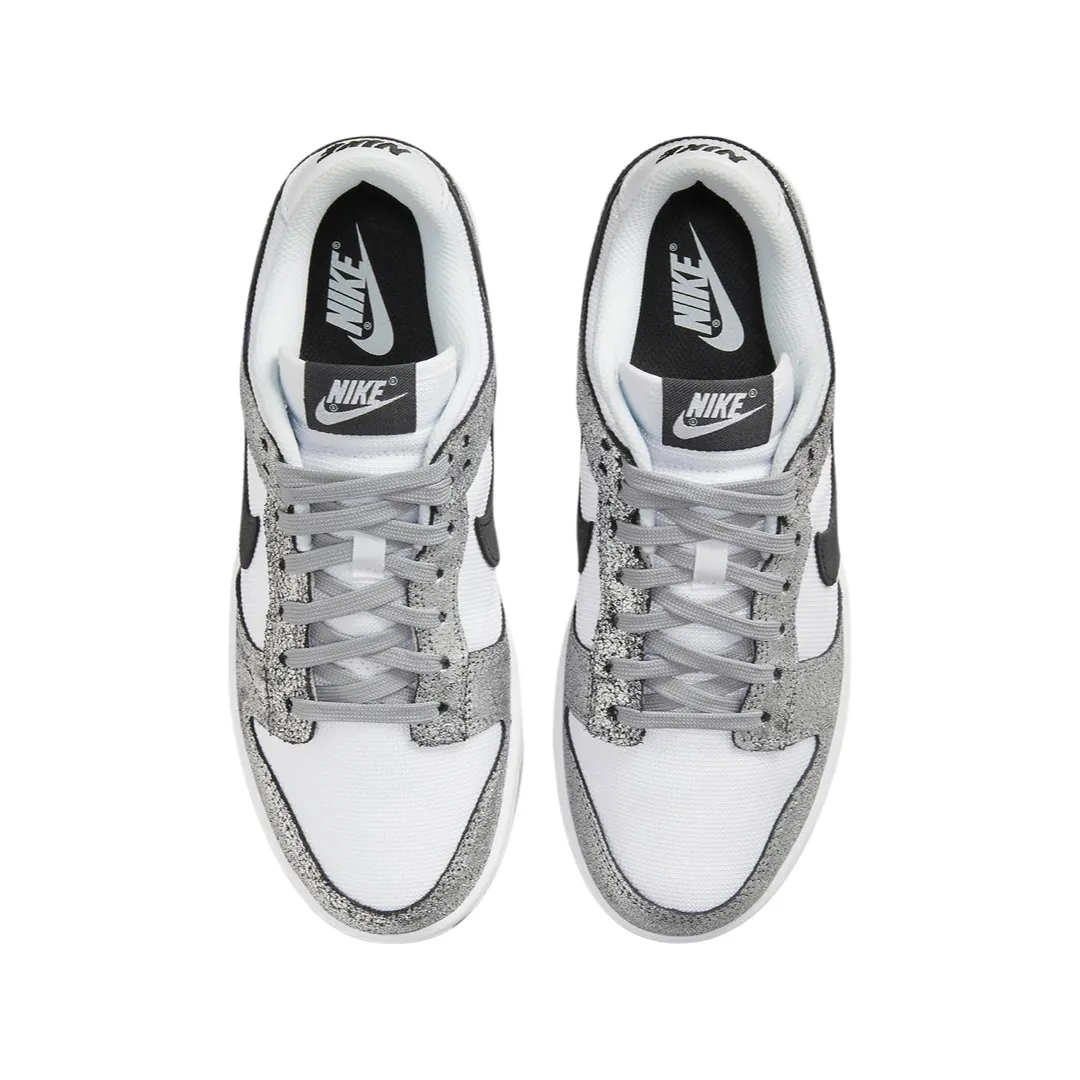 Nike Women's Dunk Low Metallic Silver Black White