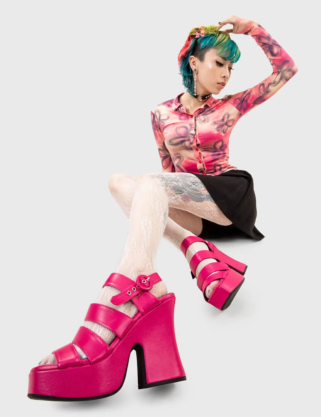 Not A Friend Platform Sandals