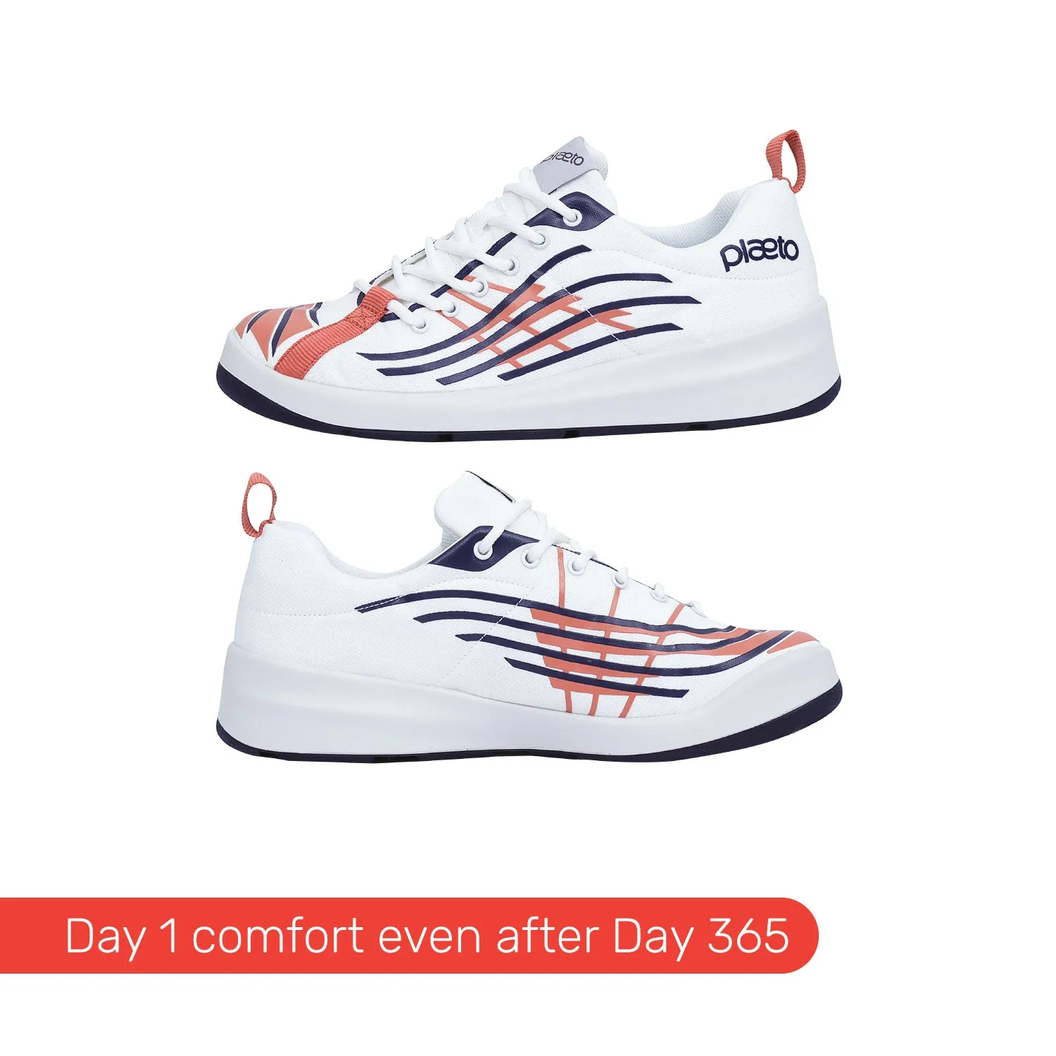 Nova Men's Sports Shoes - White / Navy Blue