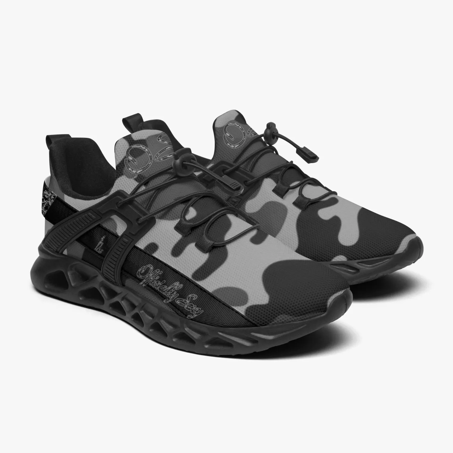 Officially Sexy Grey Army Camouflage Collection Mesh Running Shoes