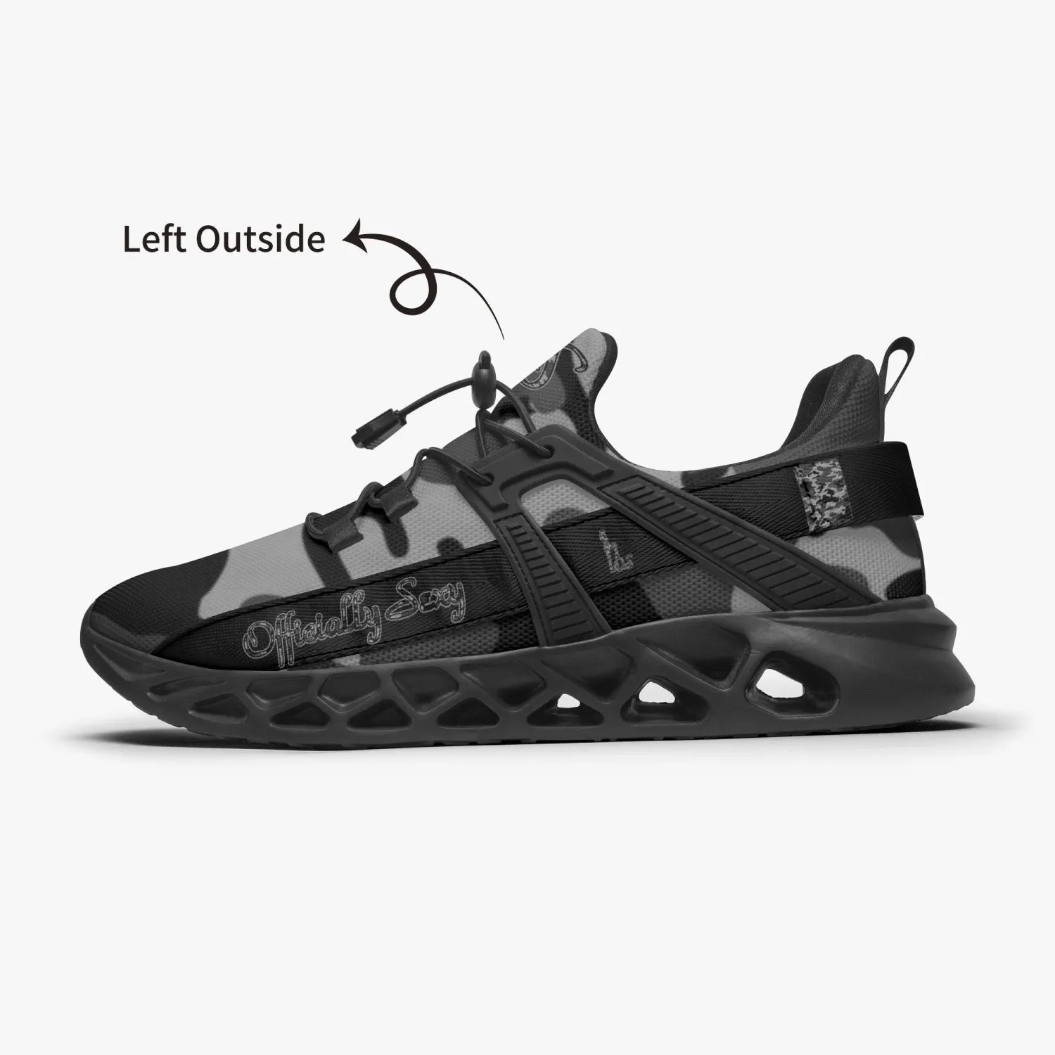 Officially Sexy Grey Army Camouflage Collection Mesh Running Shoes