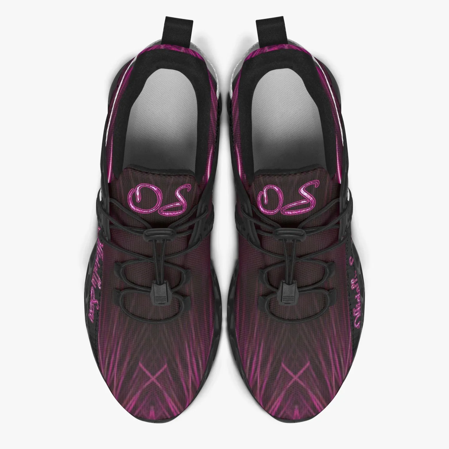 Officially Sexy Pink Laser Hearts Collection Mesh Running Shoes