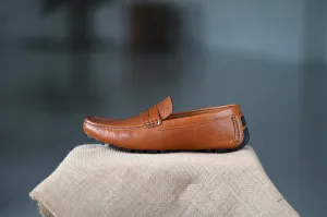OS - CNS D207 Emboss Brown Moccasins