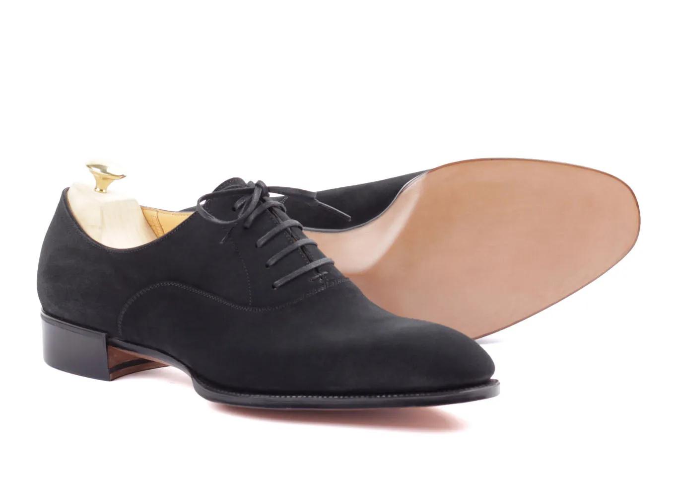 Oxford Plain Toe - Black Suede
