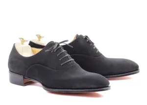 Oxford Plain Toe - Black Suede