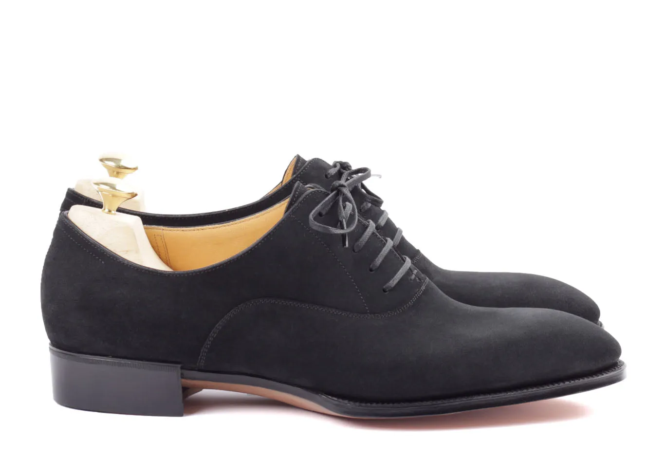 Oxford Plain Toe - Black Suede
