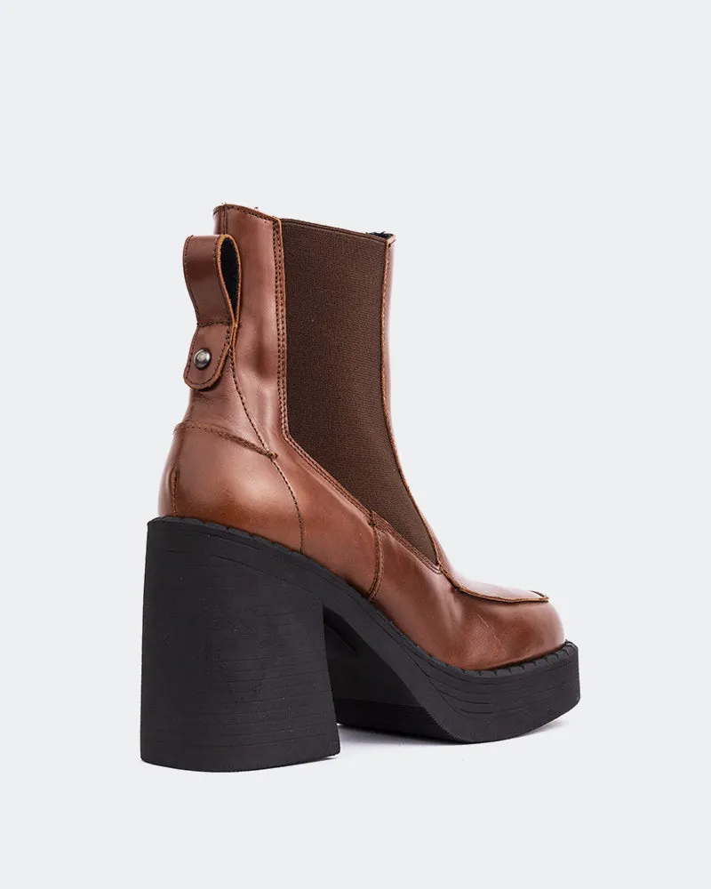 Pepas Chestnut Leather