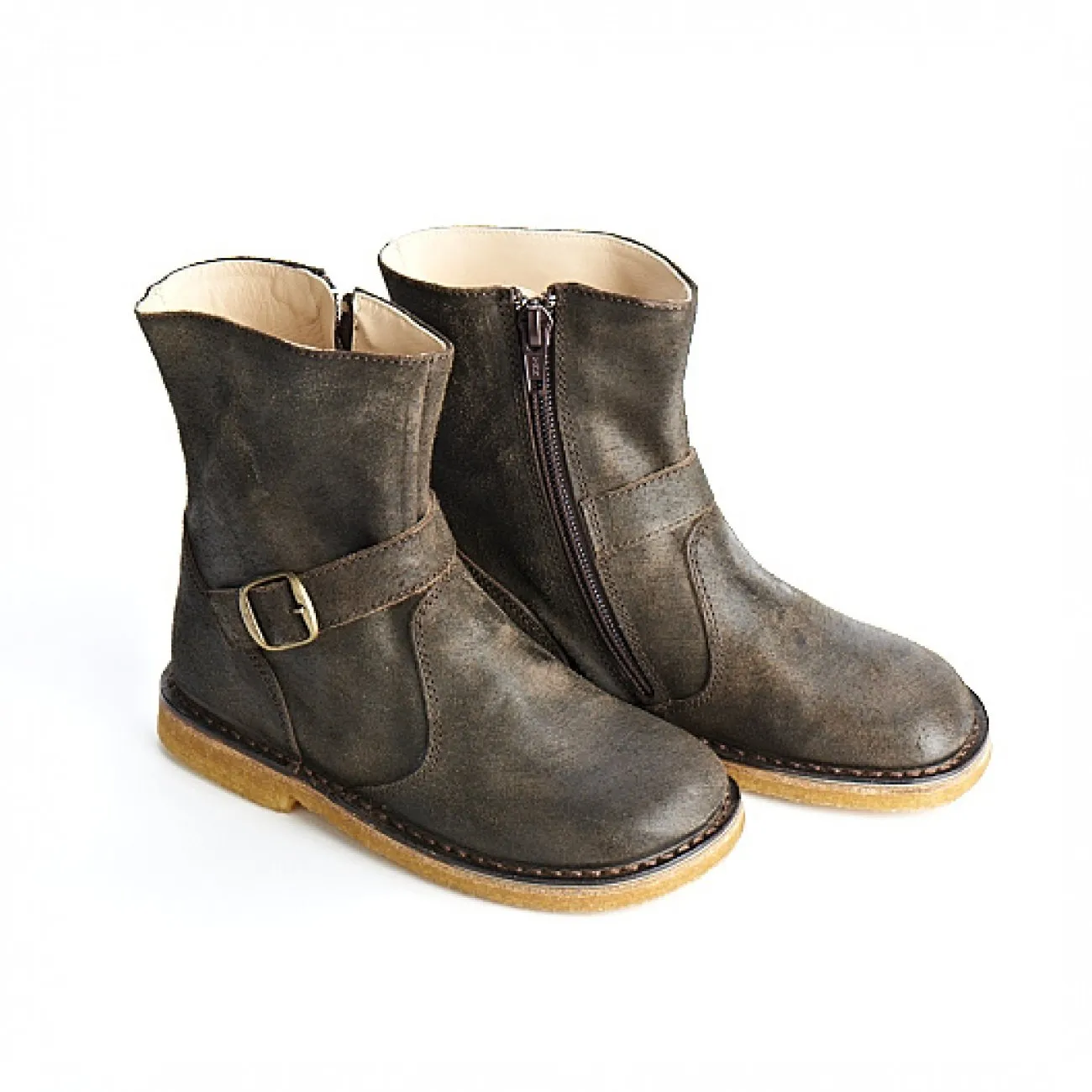 PePe Brown Biker Boots by PePe Shoes