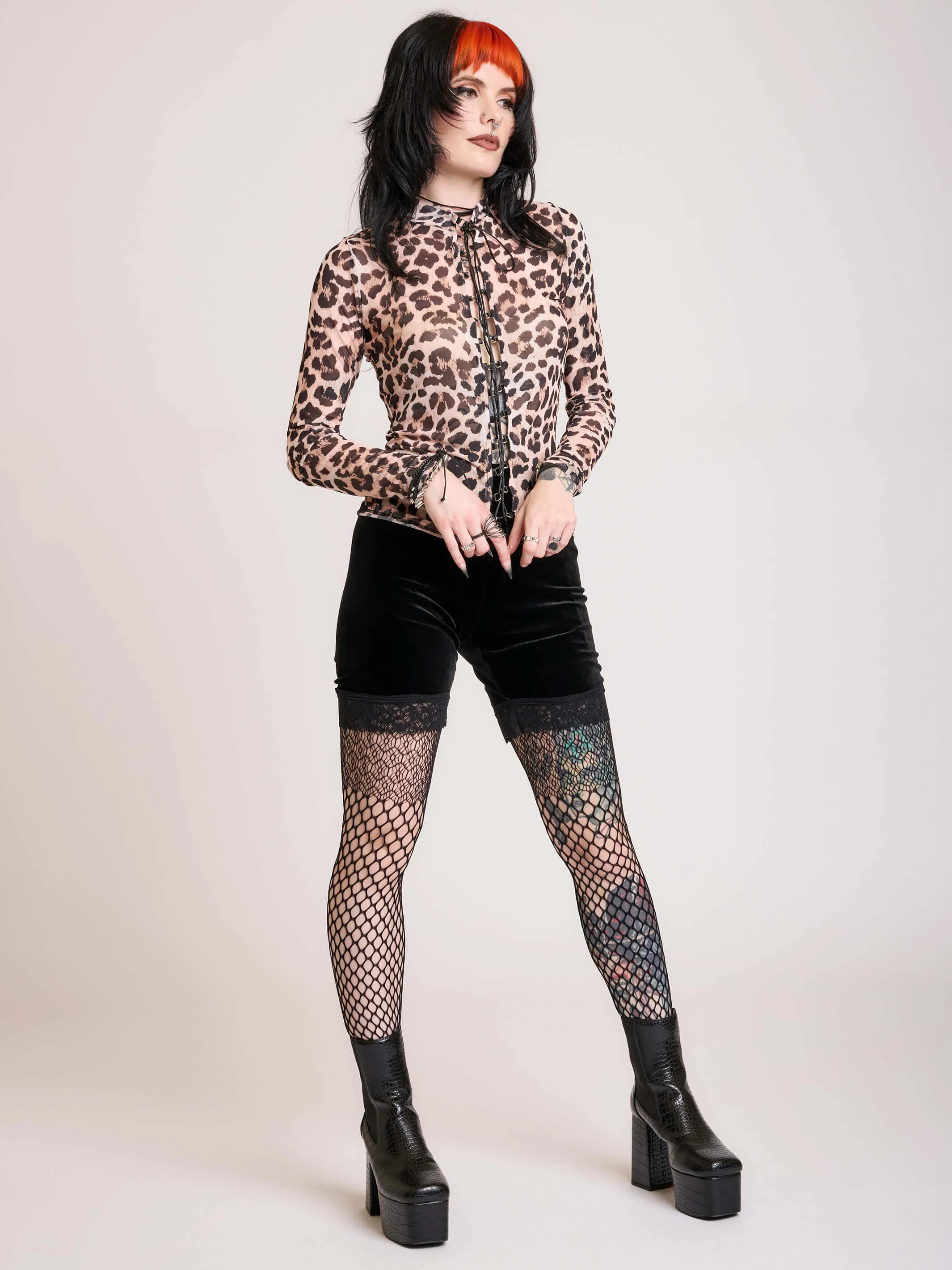 Punk's Not Dead Mesh Top
