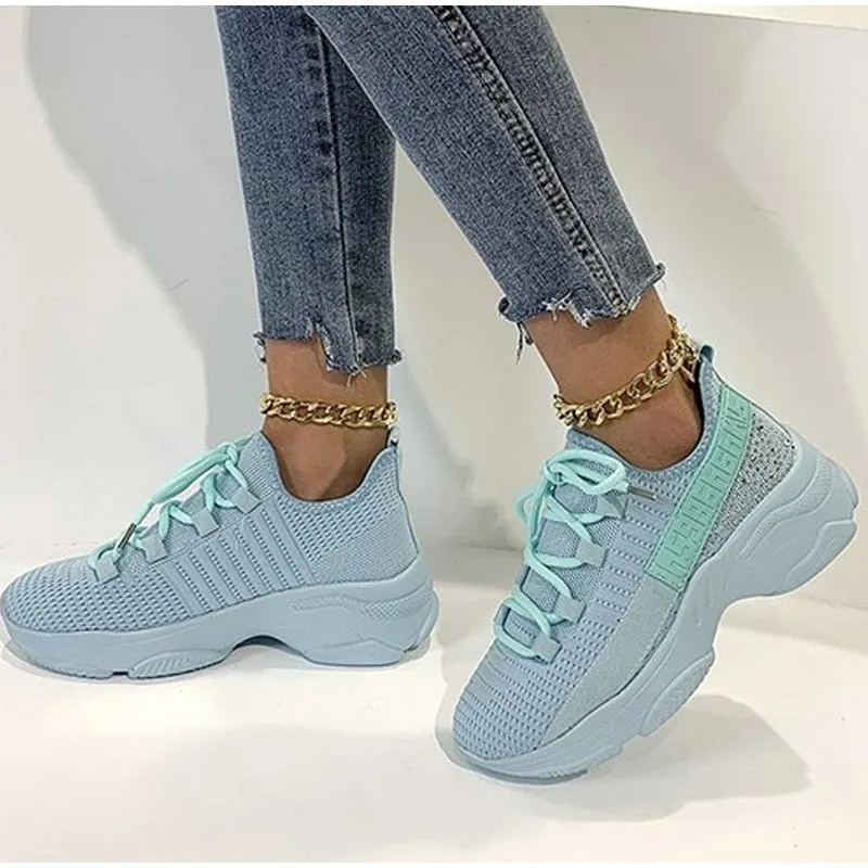 Purpdrank - Women's Vulcanize Shoes Breathable Sneakers for Women Casual Shoes Fashion Female Vulcanized Shoes Plus Size