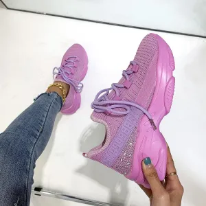 Purpdrank - Women's Vulcanize Shoes Breathable Sneakers for Women Casual Shoes Fashion Female Vulcanized Shoes Plus Size