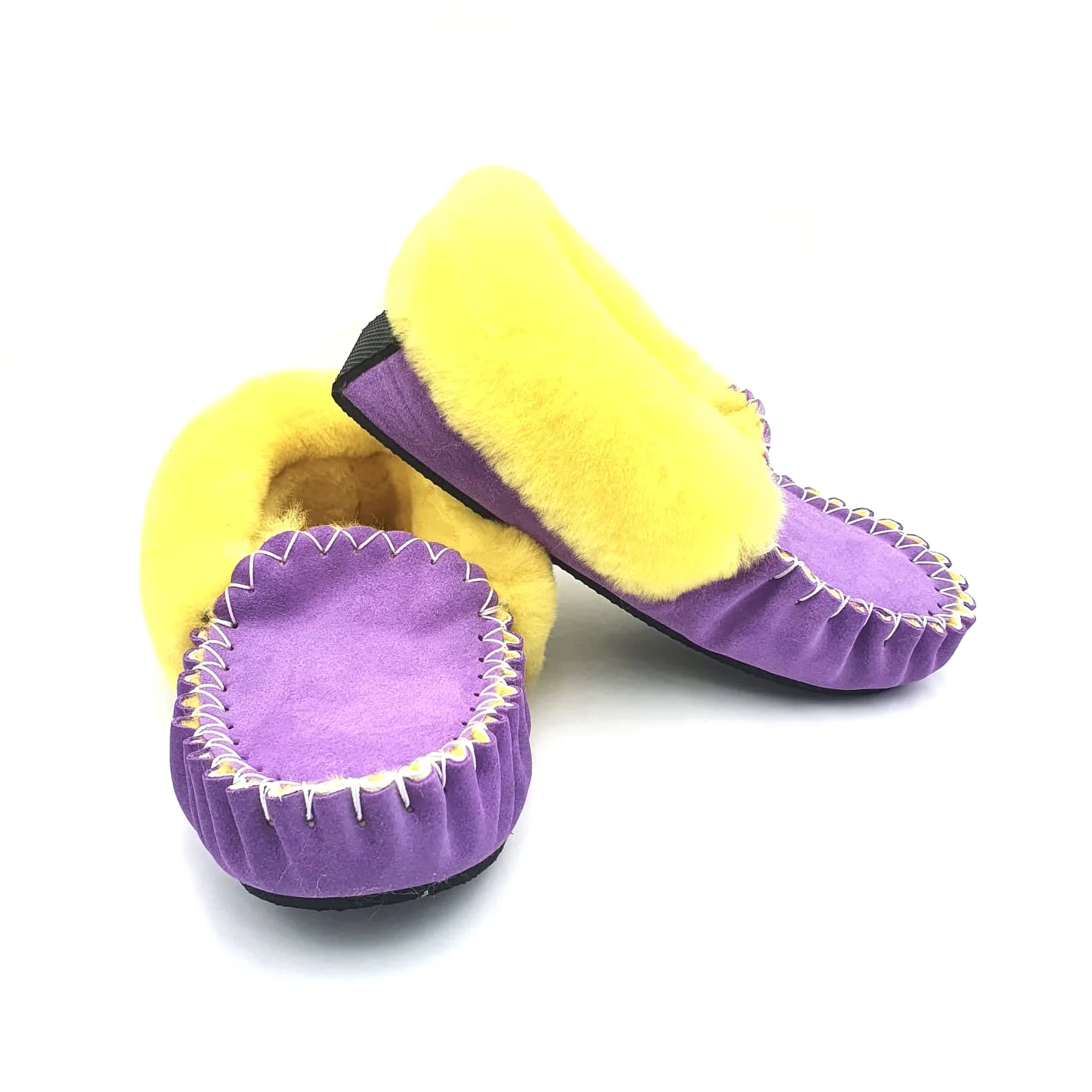 Purple & Yellow Moccasins