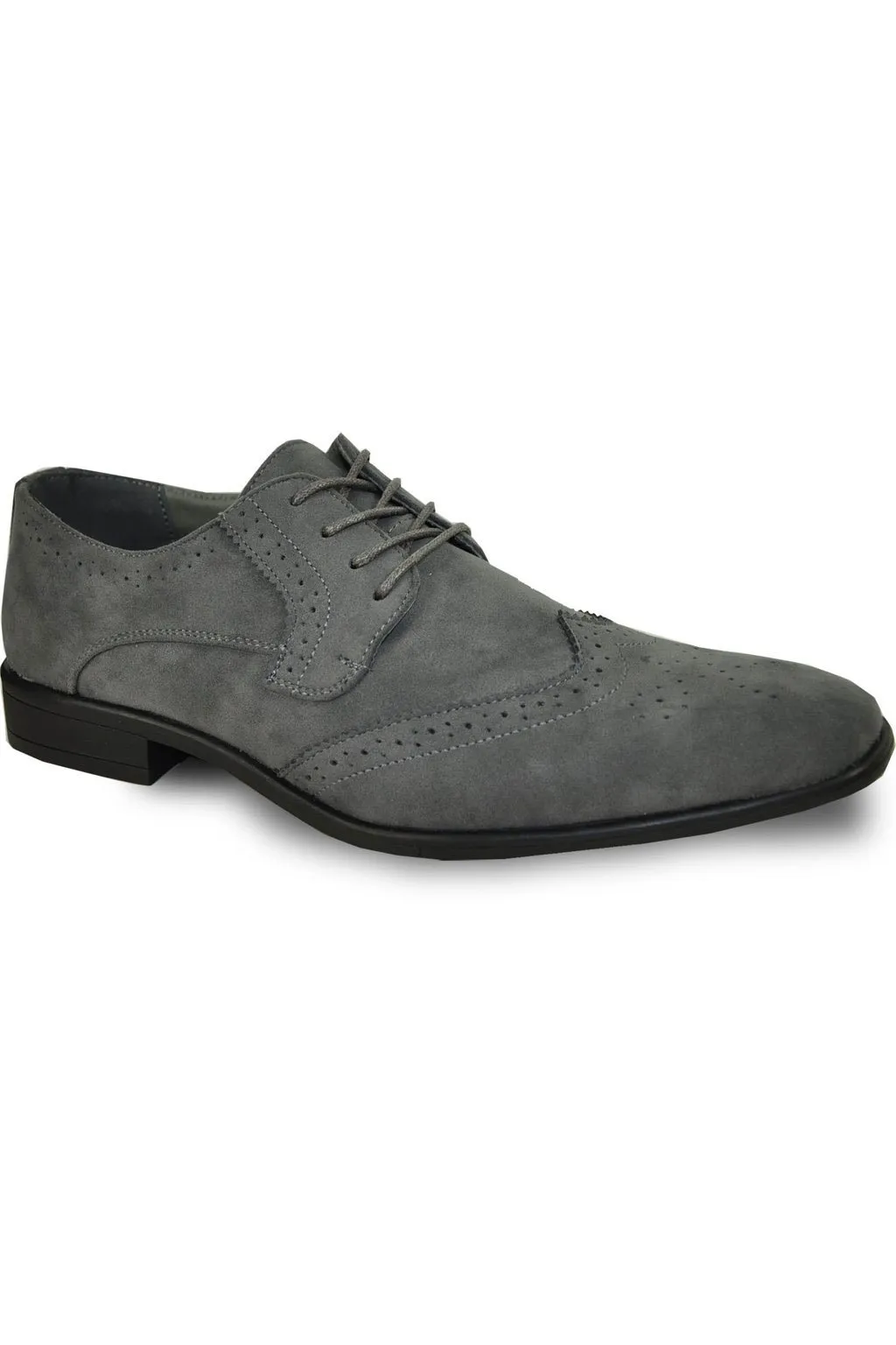 "King" Grey Suede Tuxedo Shoes