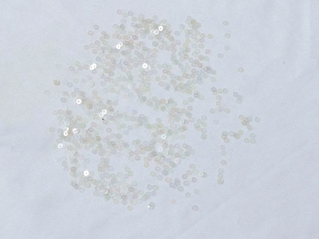 Rainbow Transparent Circular Plastic Sequins - 4 mm(Wholesale)