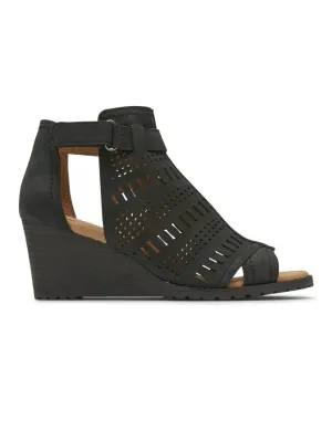 Rockport Womens Cobb Hill Lucinda Perforated Bootie Black CH9710