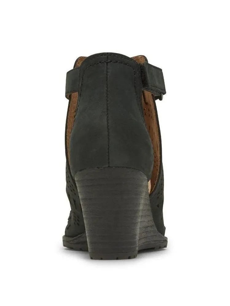 Rockport Womens Cobb Hill Lucinda Perforated Bootie Black CH9710