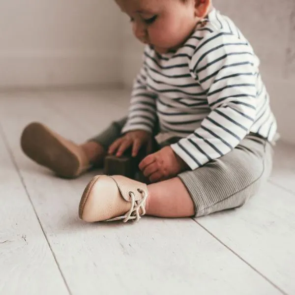 Sand - Oxford - US Size 1-4 - Soft Sole