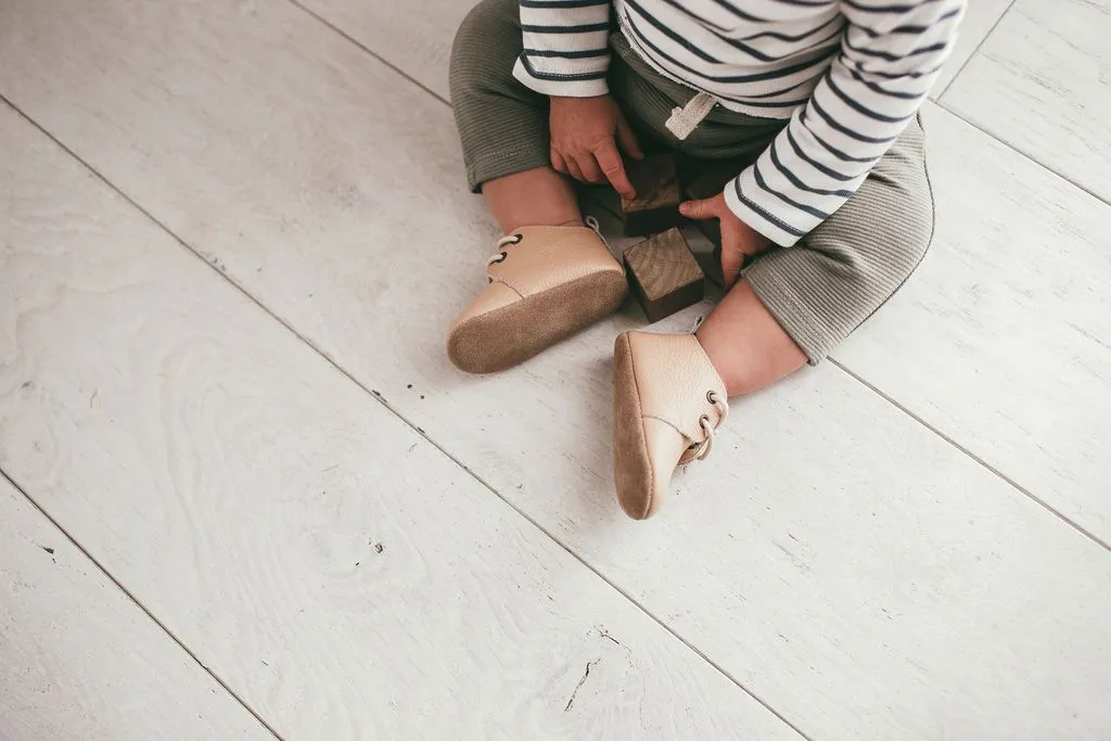 Sand - Oxford - US Size 1-4 - Soft Sole