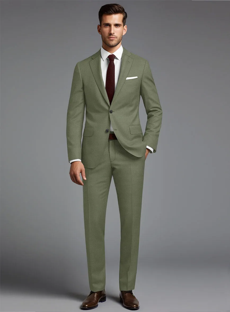 Scabal Fern Green Wool Suit