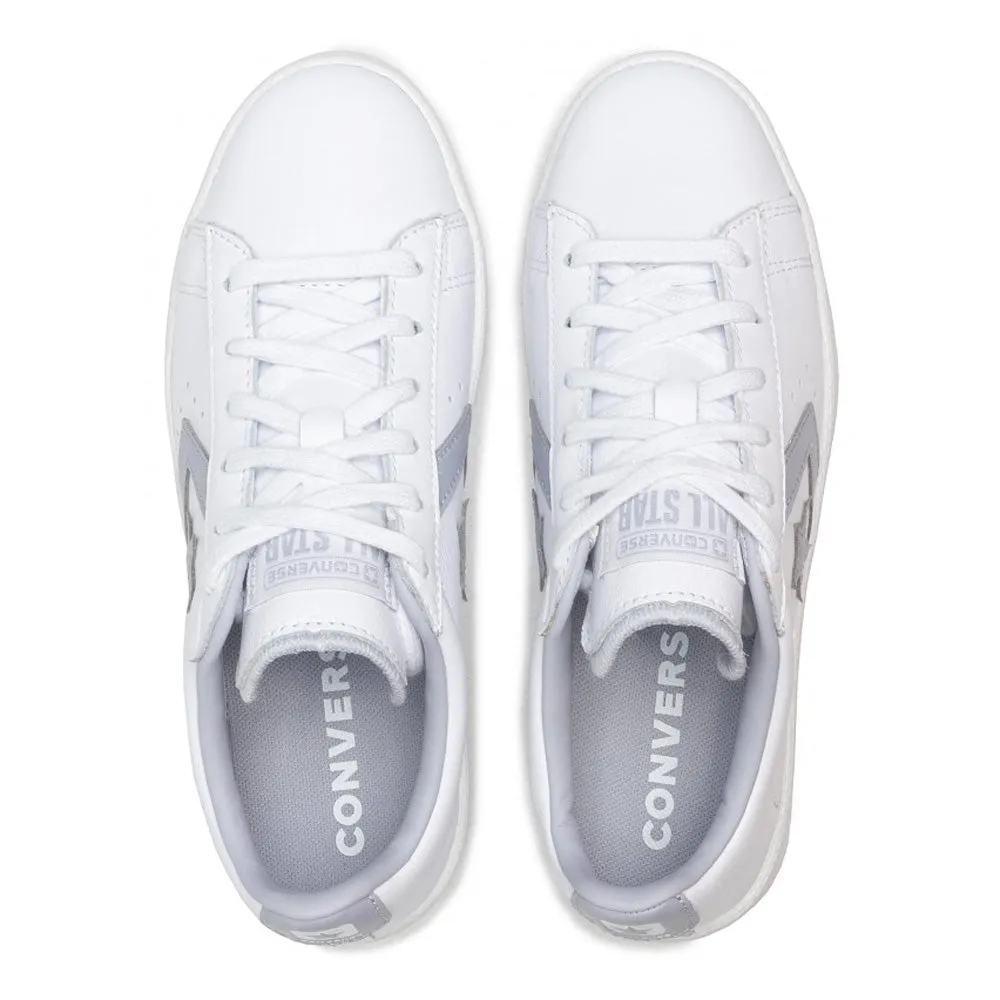 Scarpe Uomo CONVERSE Sneakers linea Pro Leather Low Top Shoe in Pelle Bianca