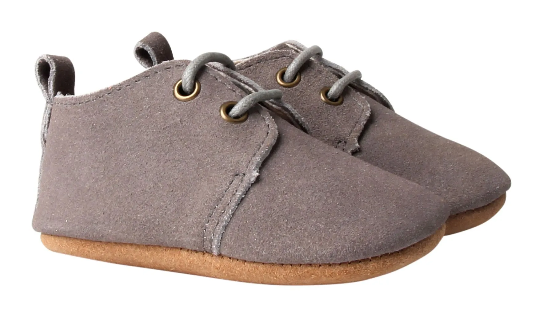 Slate - Oxford - US Size 1-4 - Soft Sole