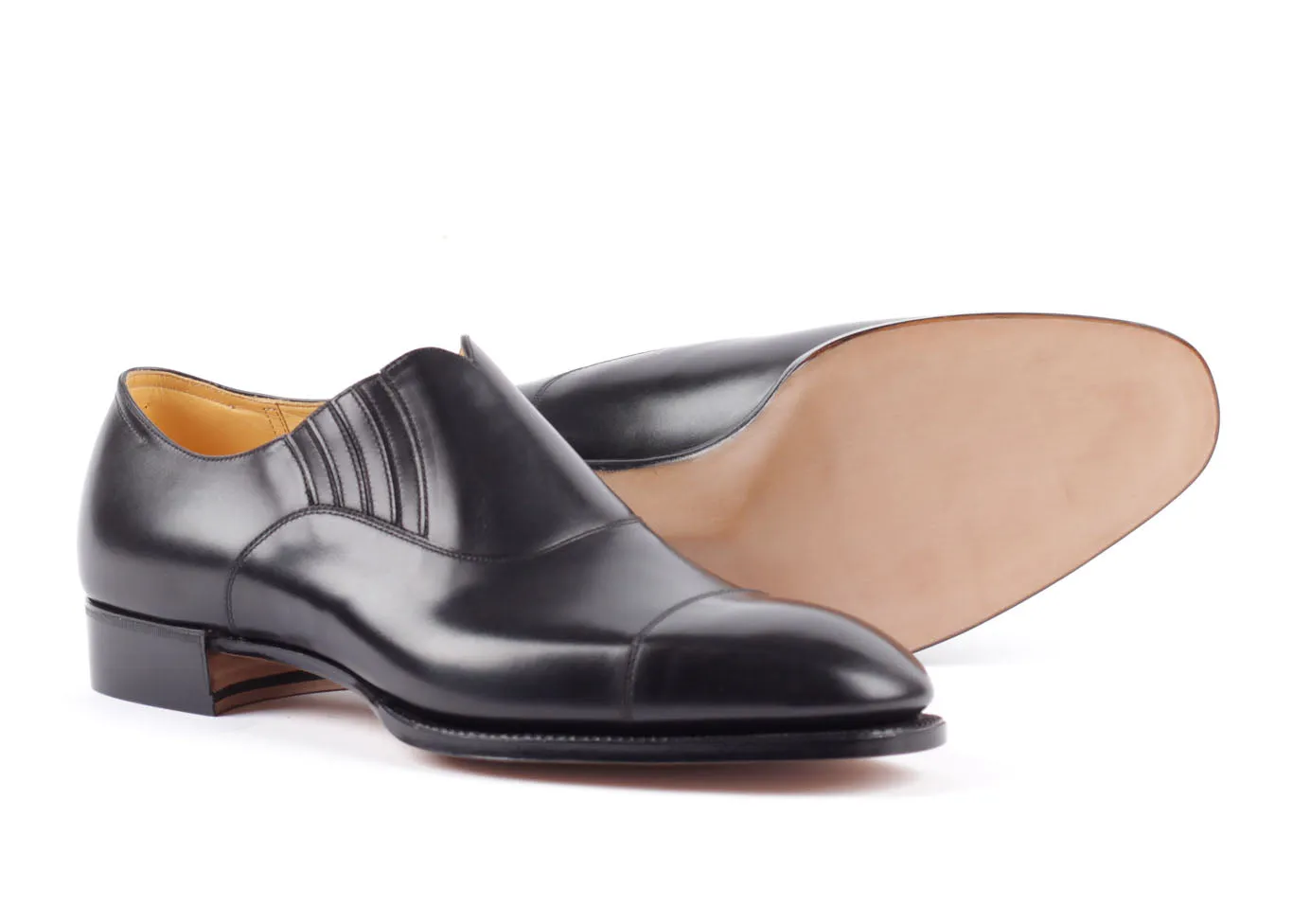 Slip-on Cap Toe - Black
