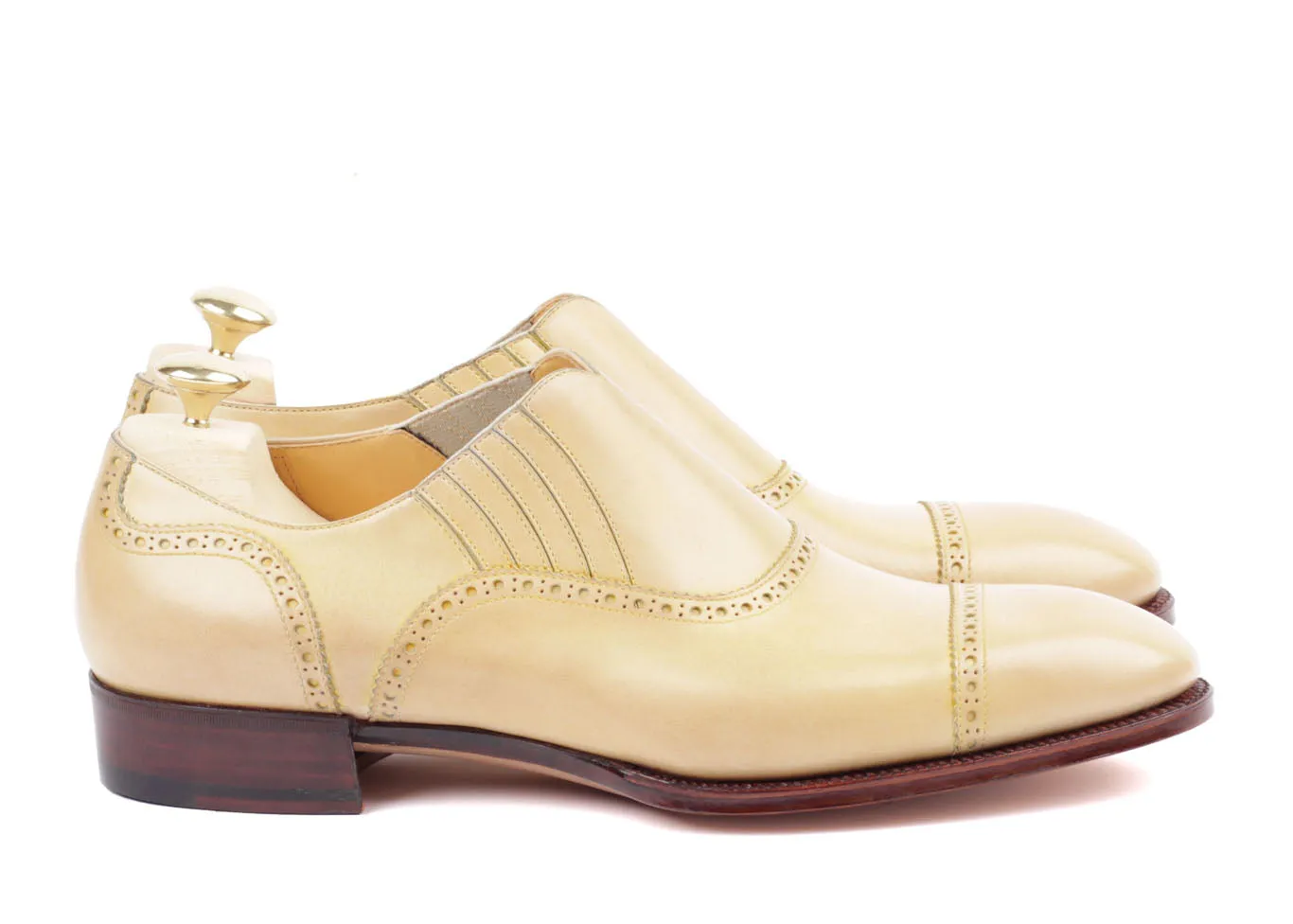 Slip-on Semi Brogue - Light Brown