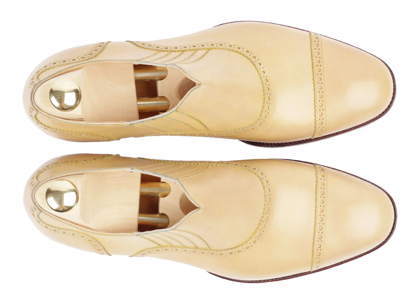 Slip-on Semi Brogue - Light Brown