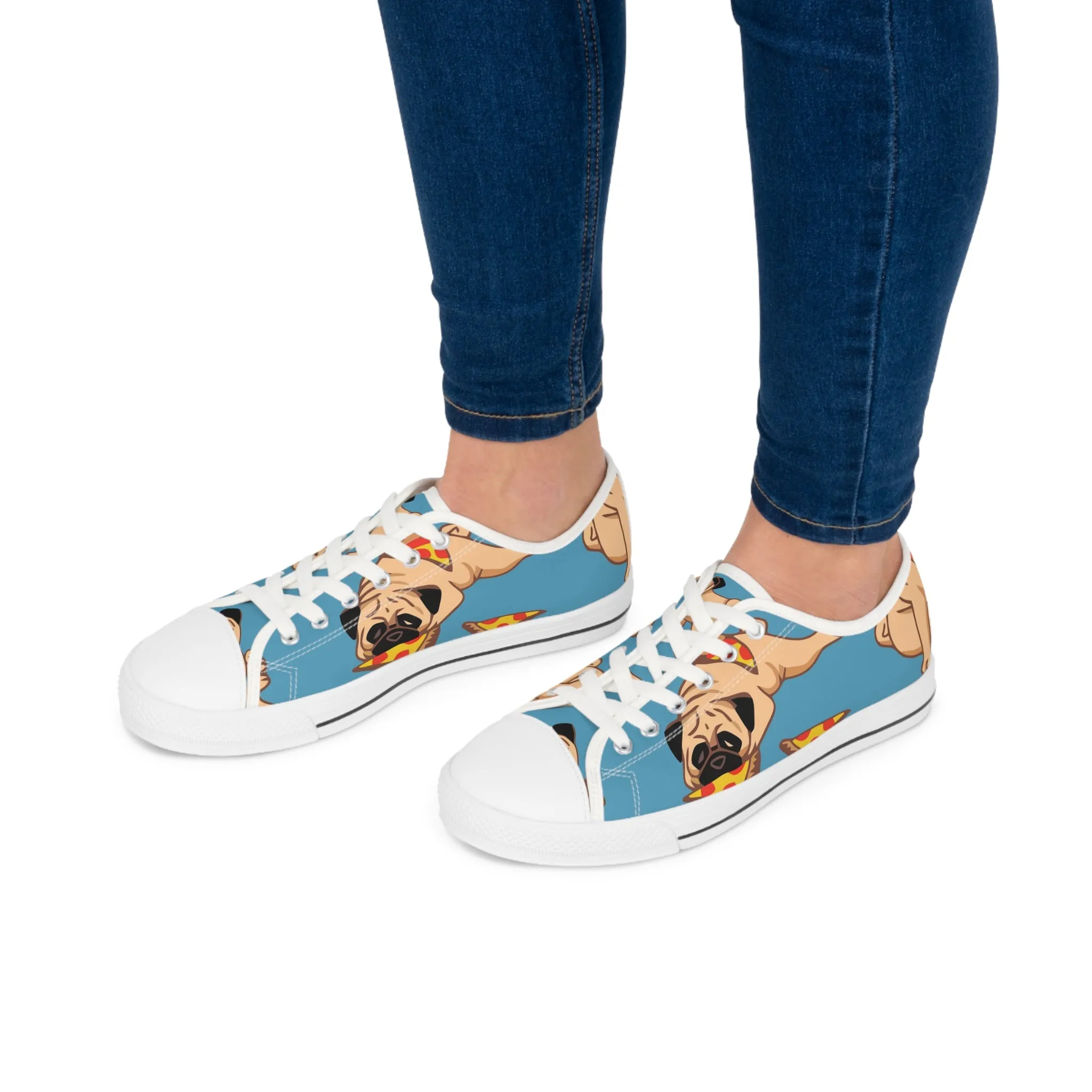 Sneakers - Low Top - Pug & Pizza