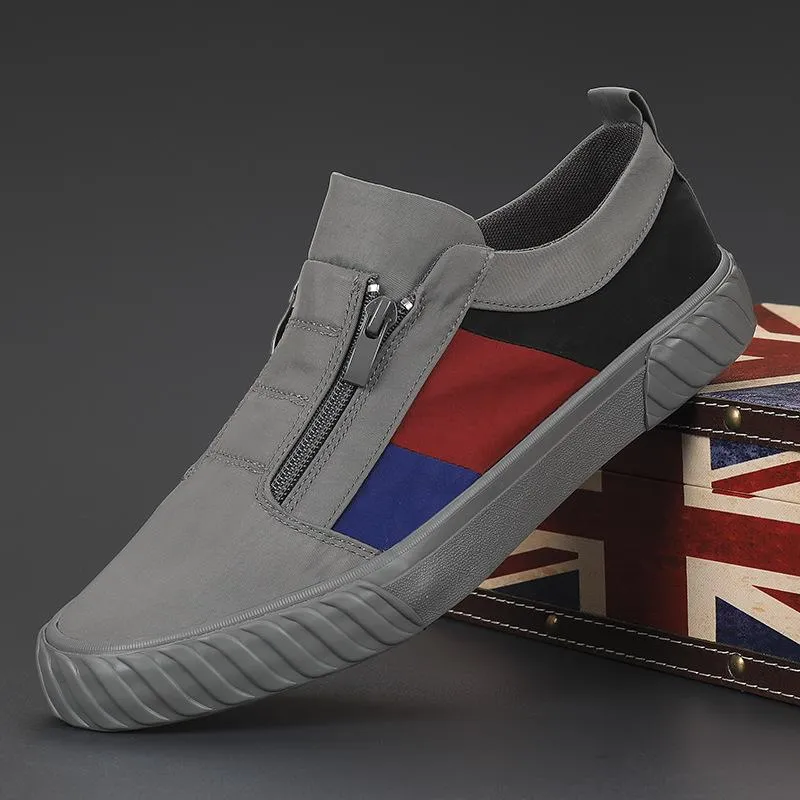 Solid color casual breathable slip-on shoes