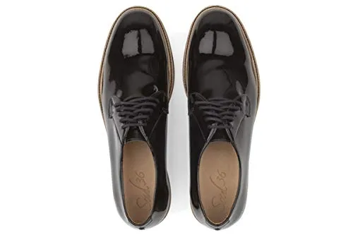 Soul 36 Grant Patent Leather Black Casual Lace Up Oxfords Suede Casual Shoes