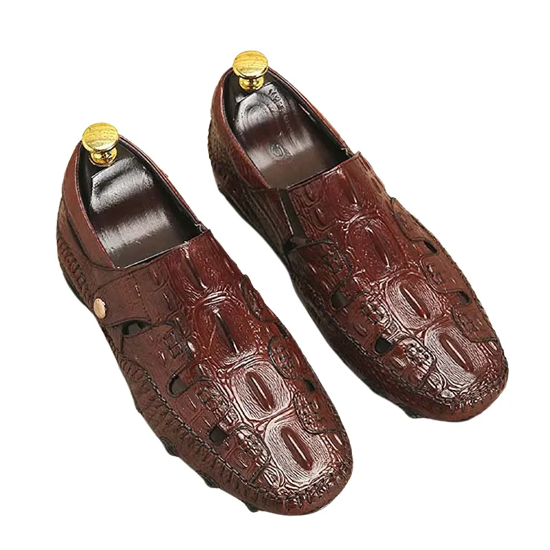 Stylish Men's Moccasins Of Genuine Leather / Casual Cool Footwear