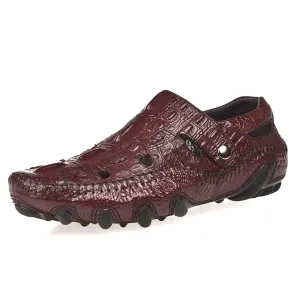 Stylish Men's Moccasins Of Genuine Leather / Casual Cool Footwear