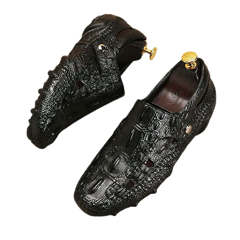 Stylish Men's Moccasins Of Genuine Leather / Casual Cool Footwear