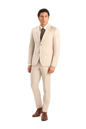 Tan 2 Button Suit