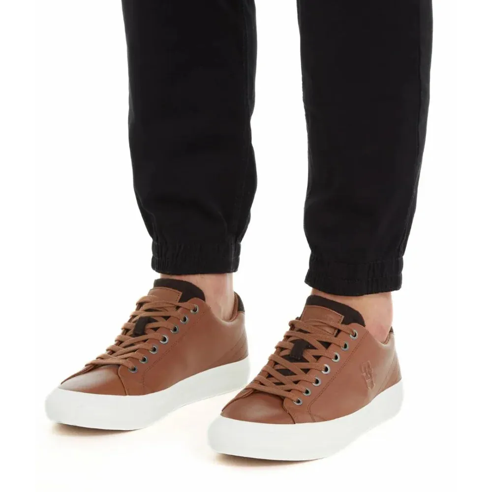 Tommy Hilfiger Th Hi Vulc Street Low Lth Prem Sneakers Men FM0FM04818-TAN