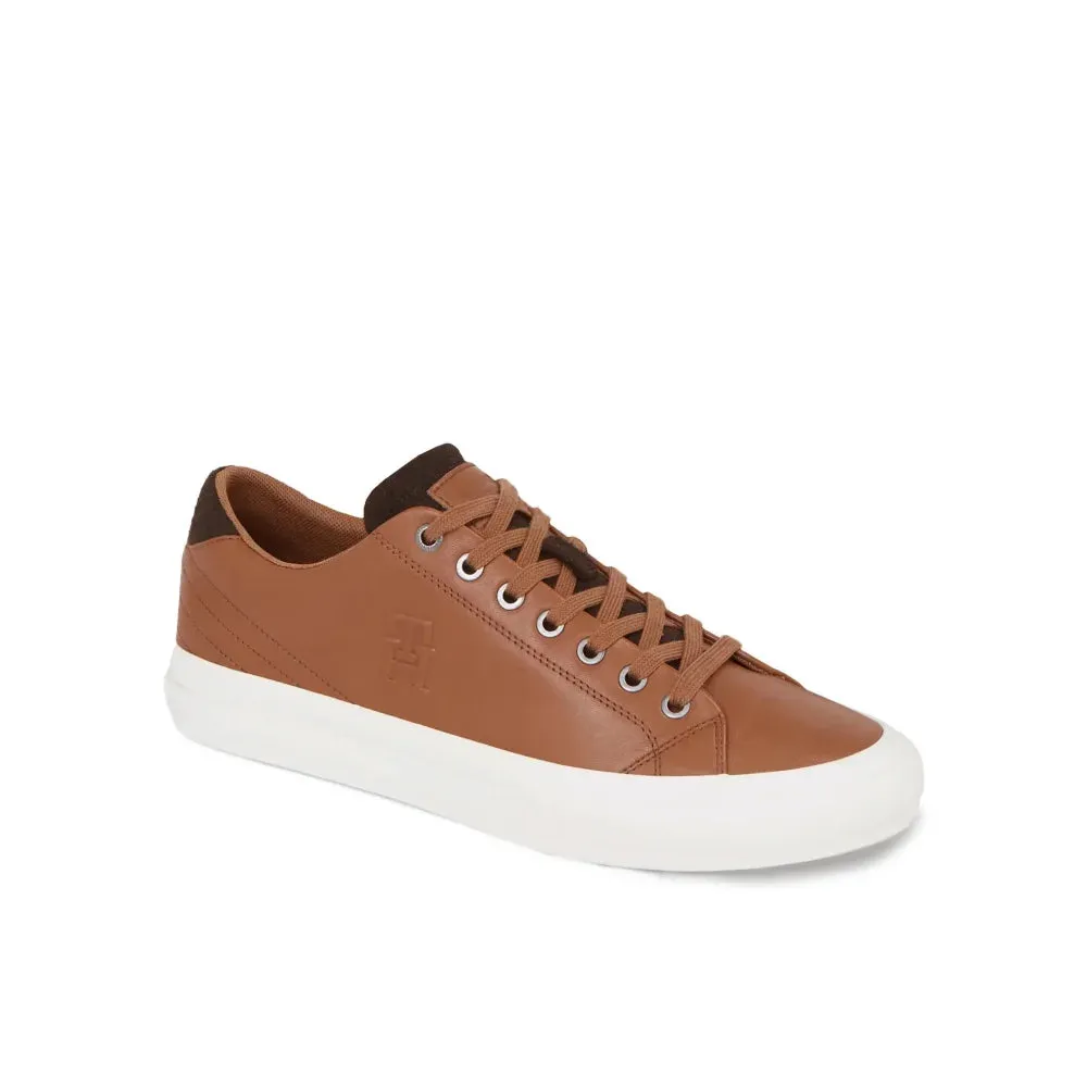 Tommy Hilfiger Th Hi Vulc Street Low Lth Prem Sneakers Men FM0FM04818-TAN