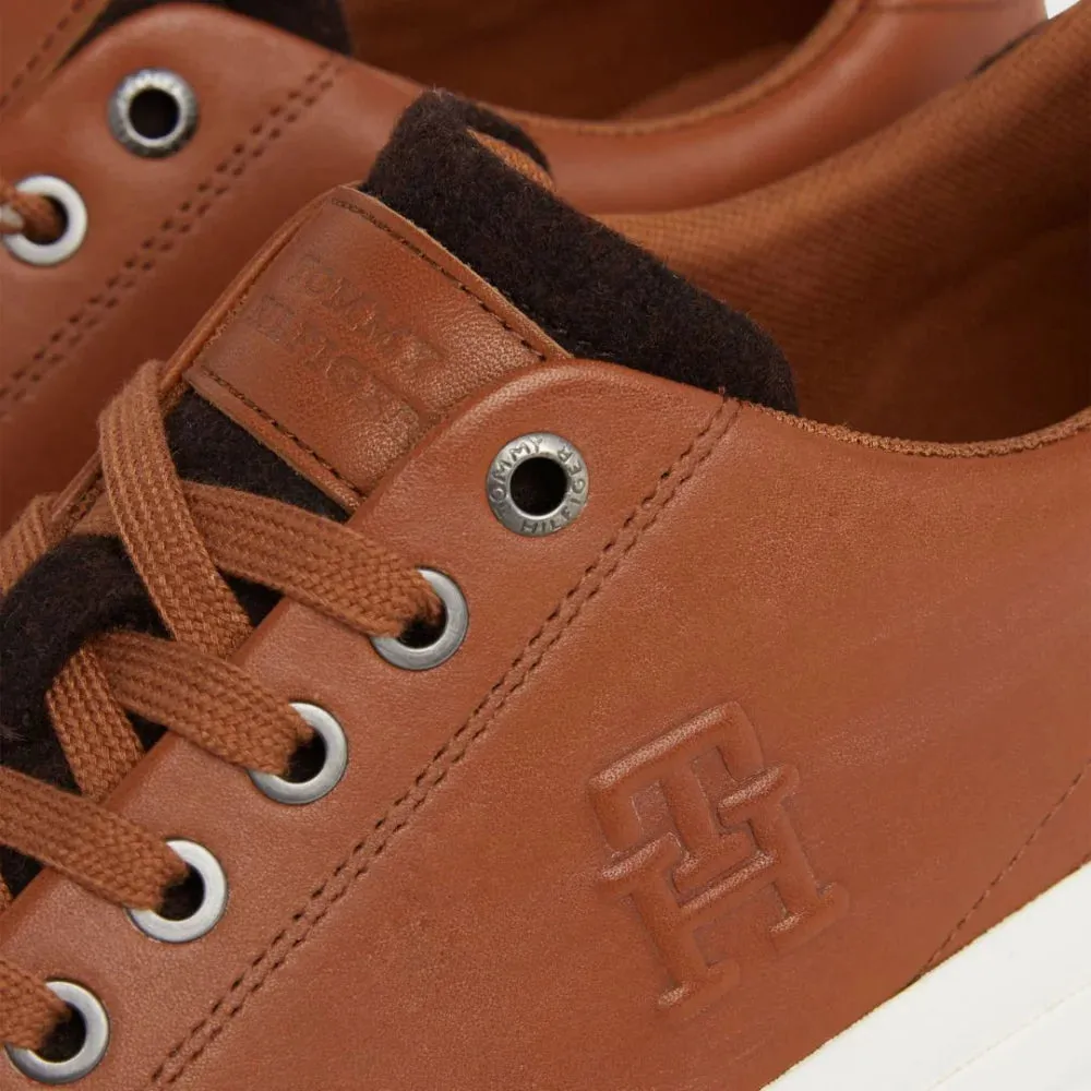 Tommy Hilfiger Th Hi Vulc Street Low Lth Prem Sneakers Men FM0FM04818-TAN