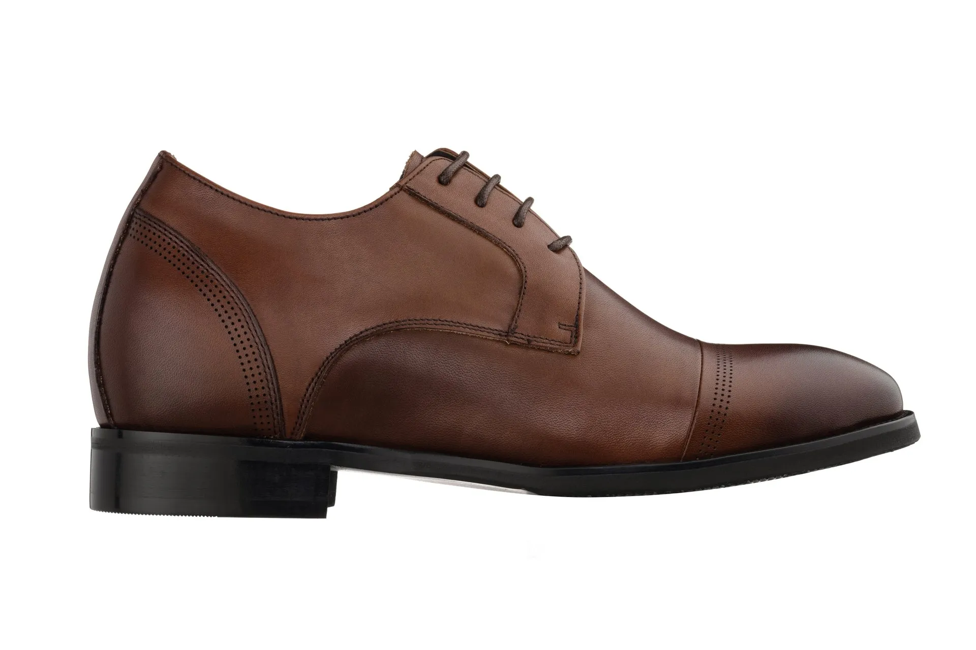 TOTO - K9278 - 2.8 Inches Taller (Dark Brown) - Dress Oxford