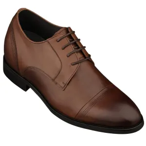 TOTO - K9278 - 2.8 Inches Taller (Dark Brown) - Dress Oxford