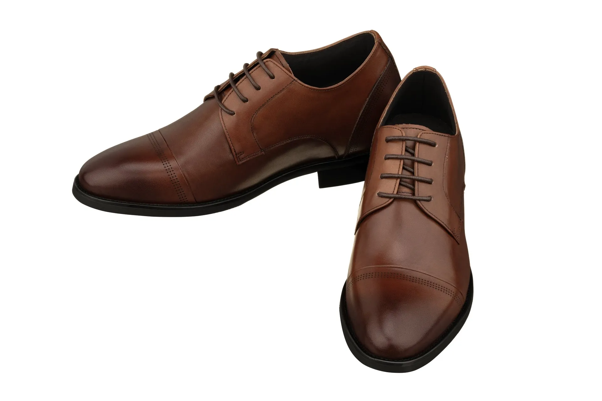 TOTO - K9278 - 2.8 Inches Taller (Dark Brown) - Dress Oxford