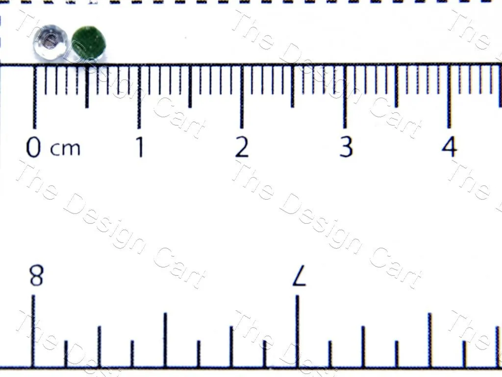 Transparent White Octagonal Resin Hotfix