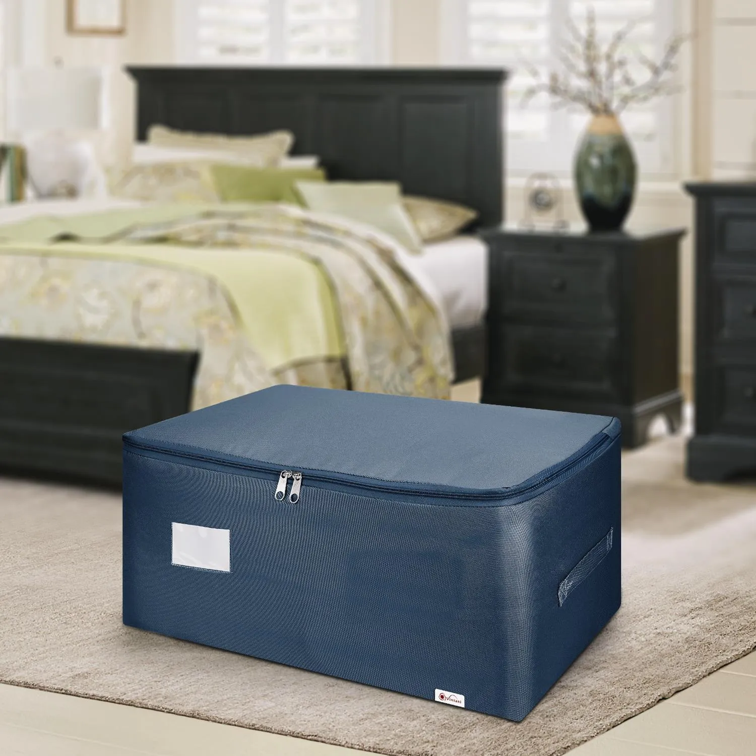 Vinsani 1pk storage bags medium blue 1010293