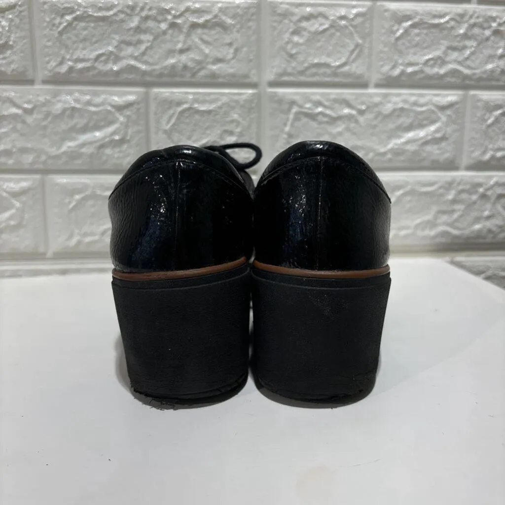 Wedge Patent Oxford Shoes